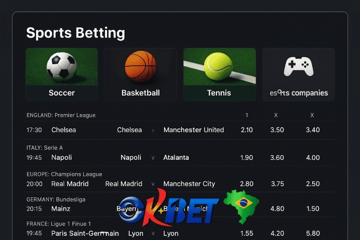 Aposte em apostas esportivas no cassino online CKBET